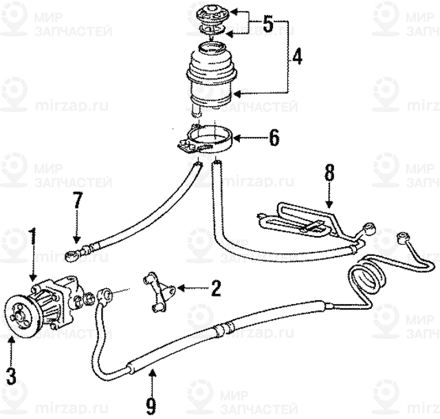 Оборотный насос гидроусилителя рул. упр. ZF BMW 32411141419