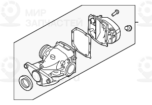 оборотный редуктор заднего моста I=3,38 ! заменен на 33107560598 BMW 33107560599