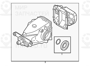 редуктор главной передачи I=2,81 BMW 33107605589