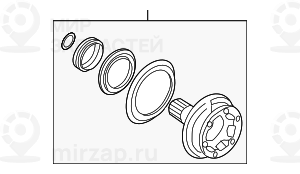 Выходной фланец дифференциала LK=86MM/M10 ! заменен на 33131214720 BMW 33131428250