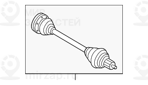 Оборотный выходной вал LK=86MM/D=34MM BMW 33207607922