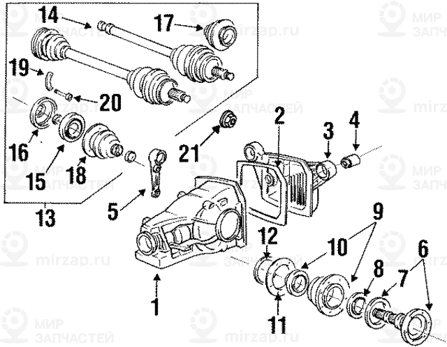 Оборотный выходной вал LK=122MM/D=33MM BMW 33211226933