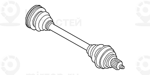 Оборотный приводной вал колеса П LK=80MM/D=31MM BMW 33217529918