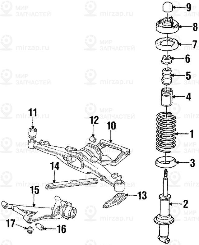 балка заднего моста BMW 33311090382