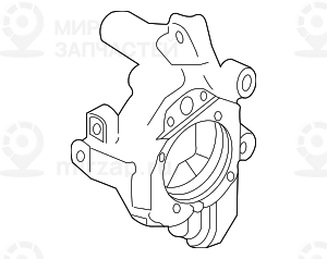 Опора подшипника колеса Л Зд! заменен на 33326763119 BMW 33326757765