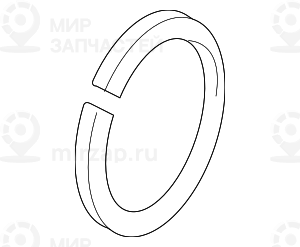 Стопорное кольцо 75X2,5! заменен на 33411138648 BMW 33411123416