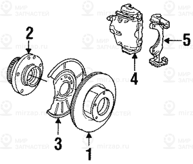 Корпус суппорта тормозного механизма Л ATE ! заменен на BW6075 BMW 34111160367