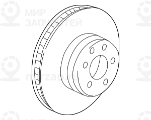 Тормозной диск вентилируемый 324X30! заменен на 34116767059 BMW 34111165859