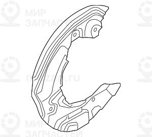 Защитный кожух П! заменен на 34116771498 BMW 34116762862