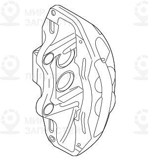 Корпус суппорта тормозного механизма Л SCHWARZ BMW 34116789341