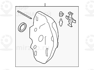 Bremssattelgehдuse Blau Links BMW 34116880303
