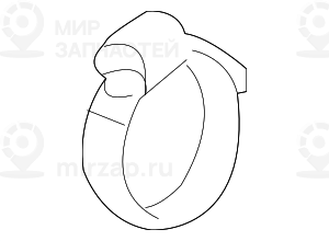 Хомут крепления шланга L13,2-15,7! заменен на 34321156893 BMW 34320300378