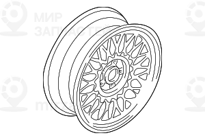 дисковое колесо легкосплавное 7JX16     ET:20 BMW 36111092336