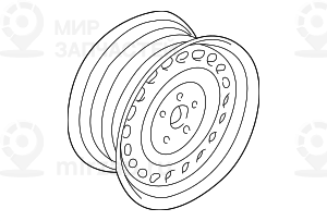Колесный диск легкосплавный Schwarz 61/2JX15  ET:18 BMW 36111092917