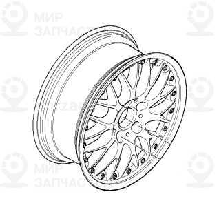 Колесный диск легкосплавный 2 част. 8JX18     ET:20 BMW 36111094379