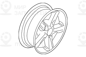 дисковое колесо легкосплавное 7JX16     ET:47 BMW 36111094505