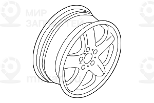дисковое колесо легкосплавное 81/2JX18  ET:48 BMW 36111096160