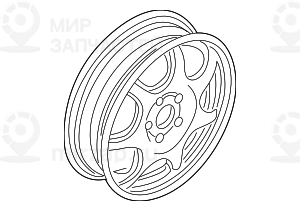 Аварийное колесо легкосплавное 5JX19     ET:40 BMW 36116756858