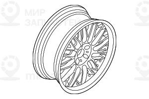 Колесный диск легкосплавный 2 част. 9 1/2JX19 ET:32 BMW 36116759899