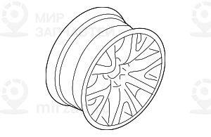 дисковое колесо легкосплавное 10JX19    ET:24 BMW 36116761556