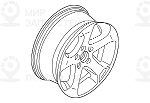 дисковое колесо легкосплавное 9JX19     ET:48 BMW 36116761931