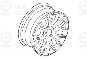 дисковое колесо легкосплавное 8 1/2JX19 ET:46 BMW 36116764534