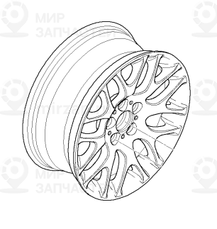 дисковое колесо легкосплавное 8 1/2JX18 ET:37 BMW 36116775610