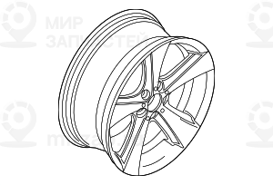 дисковое колесо легкосплавное 8 1/2JX19 ET:18 BMW 36116775653