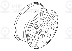 дисковое колесо легкосплавное 8 1/2JX20 ET:25 BMW 36116775994