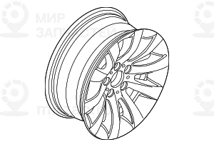 дисковое колесо легкосплавное 8JX17     ET:20 BMW 36116777348