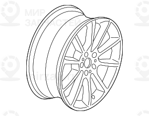 дисковое колесо легкосплавное 8 1/2JX20 ET:33 BMW 36116783525