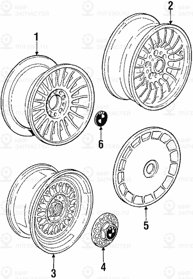 Колпак ступицы колеса BMW 36131180075