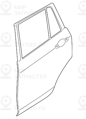 Дверь Л Зд BMW 41002993819