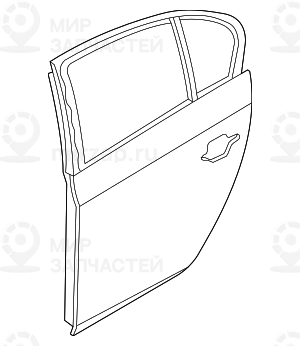 Дверь П Зд BMW 41007206114