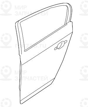 Дверь л зд BMW 41007298525