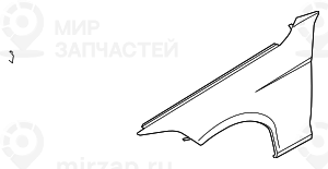 Крыло п пд BMW 41007438440
