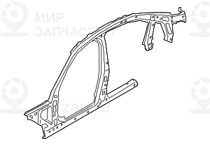 Боковина Л Ср BMW 41007487351