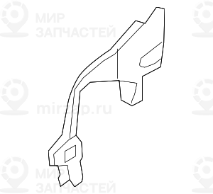 Полка брызговика П Пд BMW 41117174458