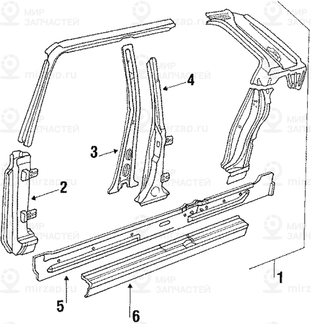 Защитный щиток Л BMW 41211864973