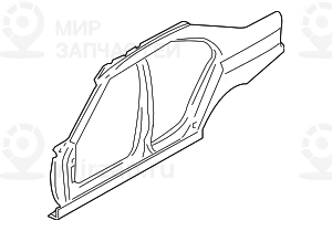 Боковой каркас Л BMW 41217044853