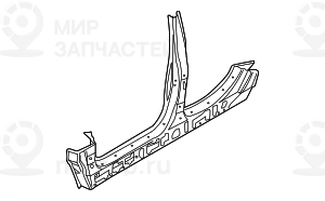 Центральная стойка с порогом П BMW 41217120206