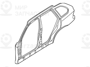 Боковой каркас Л BMW 41217129091