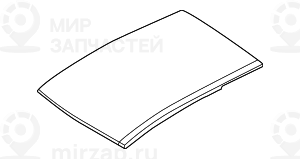 Наружная облицовка панорамной крыши BMW 41317110811