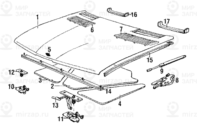 Петля Л BMW 41611900683