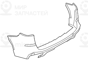 БАМПЕР ЗАДНИЙ ГРУНТ М-СТИЛЬ BMW 51118099116
