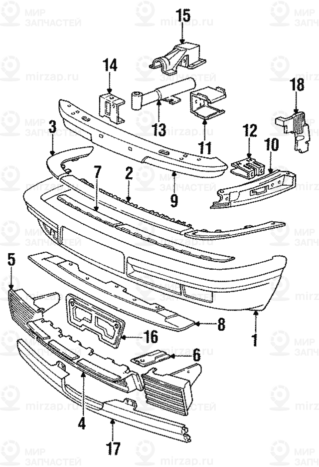 Накладка левая BMW 51118111571