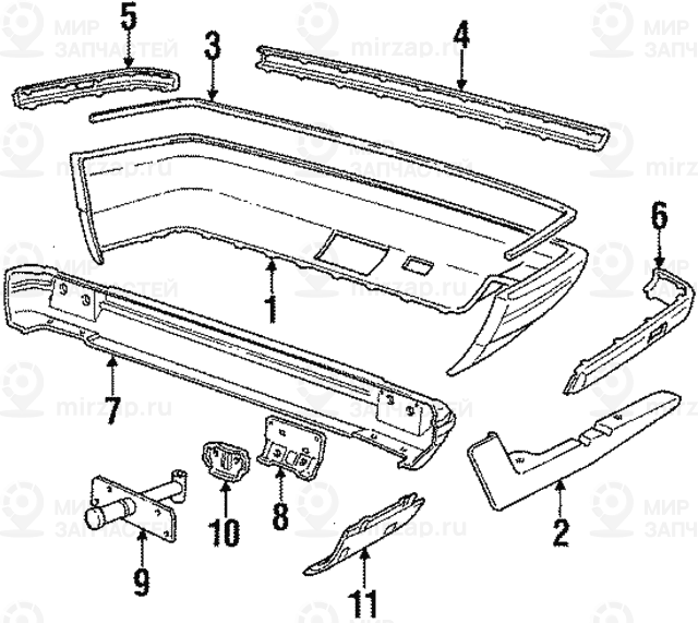 Армирующий элемент кузова BMW 51121944617