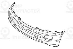 Облицовка заднего бампера,загрунтован. BMW 51127027049