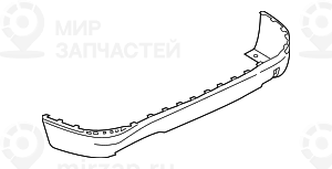 Verkleidung Stossfдnger Mitte Hinten BMW 51127355271