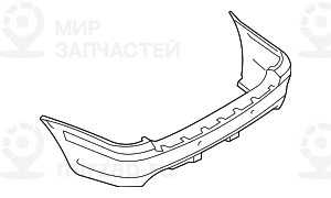 Облицовка заднего бампера,загрунтован. BMW 51127893300